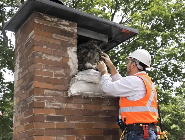 Humane removal of debris and animals by Brecksville Chimney Sweep in Brecksville, OH