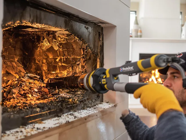 Professional chimney cleaning by Brecksville Chimney Sweep in Brecksville, OH