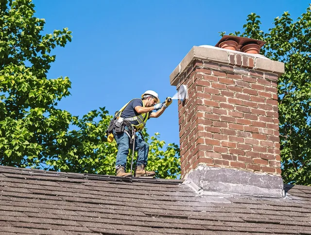 Brecksville Chimney Sweep performing an inspection with advanced tools in Brecksville, OH