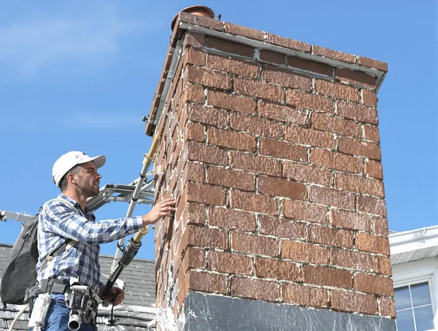Brickwork for a chimney rebuild by Brecksville Chimney Sweep in Brecksville, OH