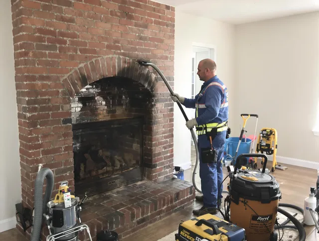 Brecksville Chimney Sweep expert performing detailed chimney sweep in Brecksville, OH