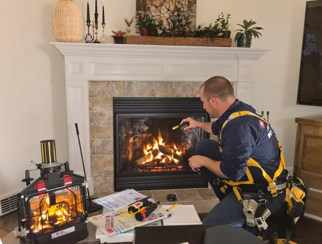 Safety-focused fireplace inspection by Brecksville Chimney Sweep in Brecksville, OH